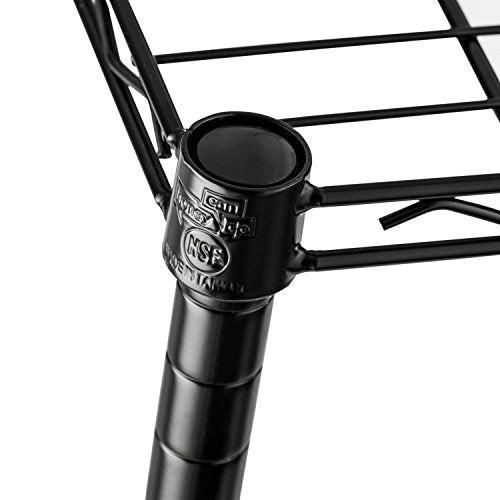 Honey-Can-Do 3-Tier Heavy Duty Adjustable Shelving Unit, Black Honey-Can-Do