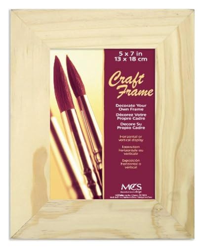 MCS 5x7 Inch Unfinished Pine Craft Frame (58100) - WoodArtSupply