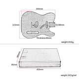 Alnicov Unfinished Electric Guitar Body for Fender Telecaster TL Guitar DIY Accessory Mahogany Wood Alnicov