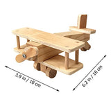 Kisangel Toddler Toys Boy Toys Boy 2 Sets Wooden Airplane Craft Model 3D Unfinished Puzzle DIY Fun Educational Figurine Construction Hobby to Build Kisangel