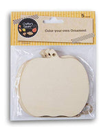Color-Your-Own-Ornament Autumn Craft - Pumpkin Shape - 5 Count Crafters Square