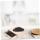 NOLITOY Box Tea Box Gift Box Tea Storage Tea Organizer Container Multi-functional Wood Tea Organizer Tea Holder Desk Topper Wood Storage Drawers Wood NOLITOY