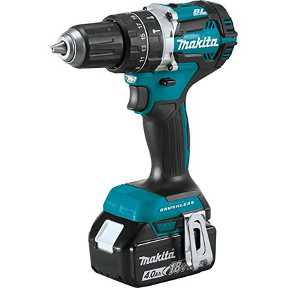 Makita XT269M 18V LXT Lithium-Ion Brushless Cordless 2-Pc. Combo Kit (4.0Ah), Blue - WoodArtSupply