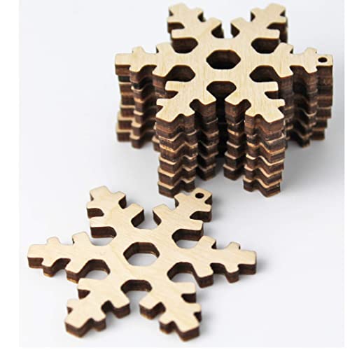 ALL SIZES BULK (12pc to 100pc) Unfinished Wood Wooden Laser Cutout Snowflake Dangle Earring Jewelry Blanks Shape Crafts Made in Texas Texan Wood Crafts