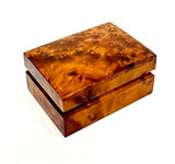 BAZAARDI Hand Carved Wooden Multipurpose Keepsake Jewelry Decorative Art Box Storage Organizer (Large wood Box,Antique) (Small Thuya) BAZAARDI