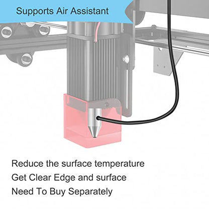 Longer 10W Laser Engraver Module, Dual Beam Compressed 0.06mm Laser Spot, DIY laser head for Laser Engraver, 10,000mm/min Engraving Speed, Eye - WoodArtSupply