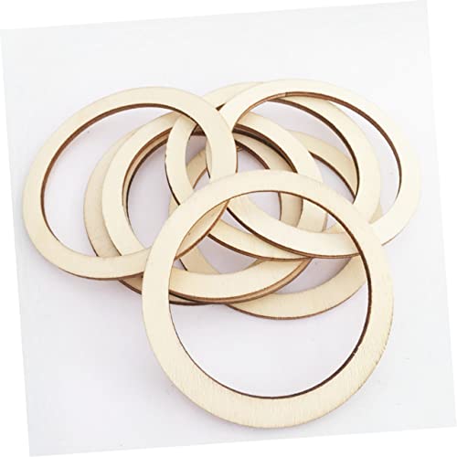 SEWACC 50pcs Christmas Decor Wood Frames Natural Wood Slices Unfinished Wood Circles Smooth Wood Circles Nativity Crafts DIY Craft Decor Log Chips SEWACC