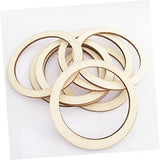 SEWACC 50pcs Christmas Decor Wood Frames Natural Wood Slices Unfinished Wood Circles Smooth Wood Circles Nativity Crafts DIY Craft Decor Log Chips SEWACC