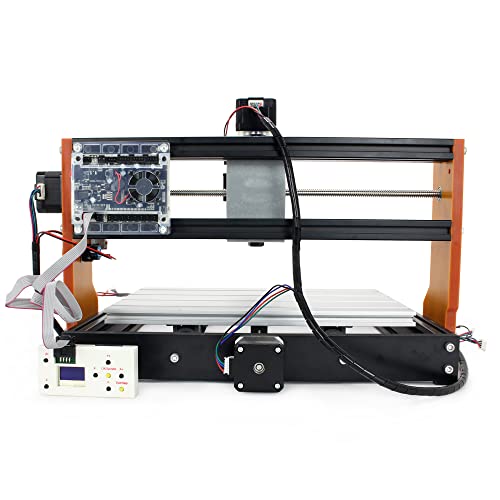 RATTMMOTOR Upgrade 3018 PRO CNC Wood Router Machine Kit 3 Axis GRBL DIY Mini CNC Engraver Milling Machine+Offline Controller+Emergency Stop and Limit RATTMMOTOR