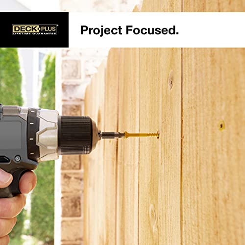 Deck Plus 48412 Wood Screws #8 x 1-5/8", Tan, 5lb Box - WoodArtSupply