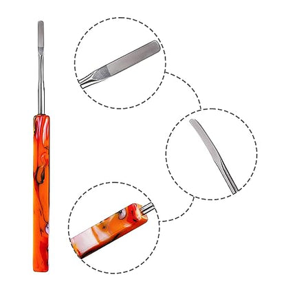 Spacenight Wax Carving Tool Epoxy Resin Grip, Artistic Pattern, Stainless Steel Tip Allows for Precise Pickup and Placement. 3pcs