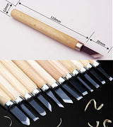 HAZOULEN Wood Carving Knife Set, 12 Pcs Carving Tools for DIY Sculpture Beginners HAZOULEN