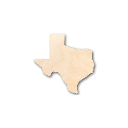 Unfinished Wood Texas Shape - State - Craft - up to 24" DIY 6" / 1/4"