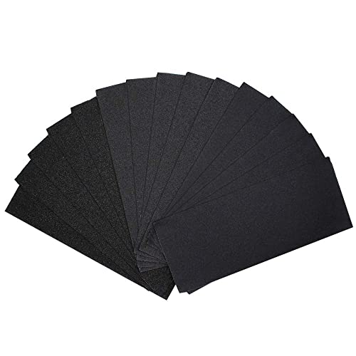Annietfr 80 Grit 120 grit 220 Grit Assorted Grit Sandpapers for Wood Furniture Finishing, Metal Sanding and Automotive Polishing, 9 x 3.6 Inch Dry or Annietfr