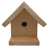 Solid Wood Birdhouse 3/4" Thick Solid Pine Strong Durable Heavy Duty Unfinished 8" Tall 3/4" Hole Made in The USA Built to Last Rhino Wood Industries