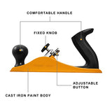 Hoteche No.4 Wood Plane - Adjustable Smoothing Bench Hand Planer for Woodworking and Trimming - 9.5-Inch Jointer Plane with 2-Inch Blade Hoteche