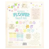 Story Magic Wooden Flower Bead Set, Over 300 Large Hole Wood Beads & Charms for Beading Bracelets, Bracelet Making Kit, Flower Bracelet Kit, Story Magic