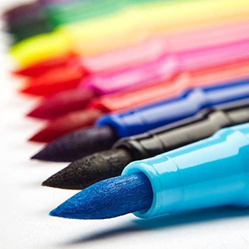 KINGART Watercolor Brush Markers, 36 Piece, Multicolor, 410-36 KINGART