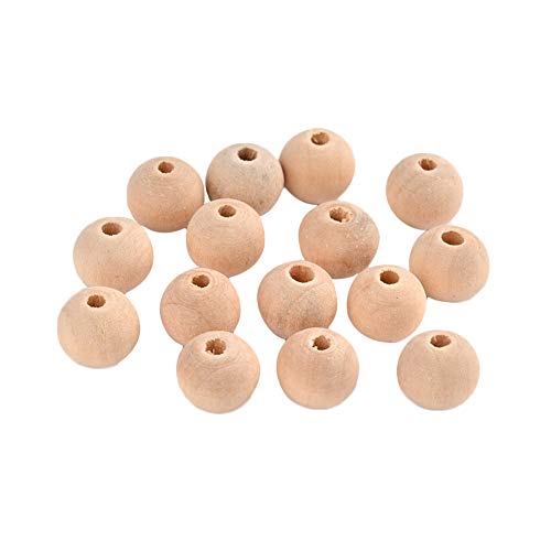 PH PandaHall 900pcs 12mm Natural Round Wooden Beads Unfinished Wooden Loose Beads Wooden Spacer Beads for Crafts DIY and Jewelry Making PH PandaHall