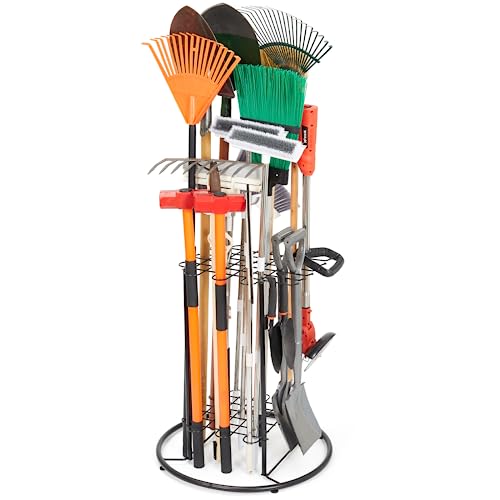 Garage Storage, Tool Storage Rack, Garage Organization, Organizes up to 40 Long-Handled Tools, Yard Tool Holder Organizer for Garage, Garden, Shed - WoodArtSupply