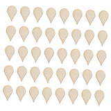 Gogogmee 50pcs Woodsy Decor Nativity Decor Christmas Decorations Teardrop Earrings Xmas Gifts Water Drop Shape Wood Piece Wood DIY Chip DIY Craft Gogogmee