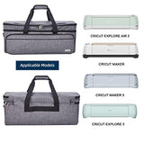 NICOGENA Double Layer Carrying Case with Mat Pocket for Cricut Explore Air 2, Cricut Maker, Cricut Maker 3, Cricut Explore 3, Multi Large Front NICOGENA