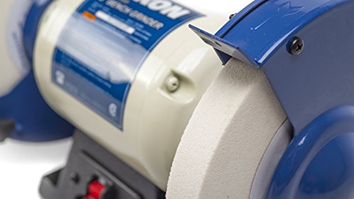 RIKON Professional Power Tools, 80-805, 8â€ Slow Speed Bench Grinder, Powerful Shop Table Tool, Perfect for Sharpening, With Anti-Vibration Rubber RIKON Power Tools