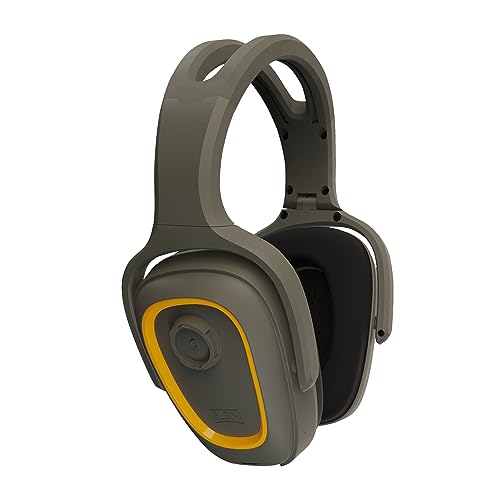 Elgin Rampage Bluetooth Hearing Protection Headphones, OSHA Compliant 25 dB Noise Reduction Safety Ear Muffs with Noise Cancelling Mic, 40+ Hour Elgin