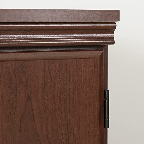 South Shore Morgan Small 2-Door Storage Cabinet, 19.38"D x 32.88"W x 32.38"H, Royal Cherry - WoodArtSupply