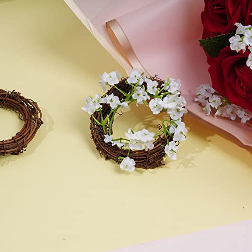 Grapevine Wreath Set, Marrywindix 16 Pieces Natural Vine Branch Wreath Christmas DIY Rattan Wreath Garland for Christmas Holiday Craft Wedding Decor Marrywindix
