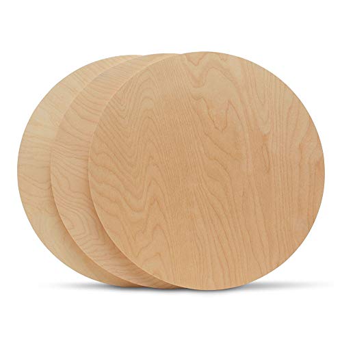 Wood Circles 22 inch 1/2 inch Thick, Unfinished Birch Plaques, Pack of 3 Wooden Circles for Crafts and Blank Sign Rounds, by Woodpeckers Woodpeckers