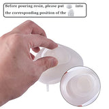 Candle Holder Silicone Resin Mold, 3D Moon Resin Mold, Moon Shape Tealight Trinket Holder Silicone Mold, Cute Cement Concrete Mold, Epoxy Resin Wehous