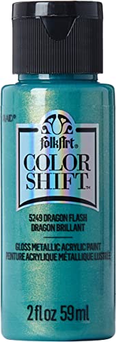 FolkArt Color Shift Acrylic Paint, 2 Ounce, Dragon Flash 2 Fl Oz - WoodArtSupply