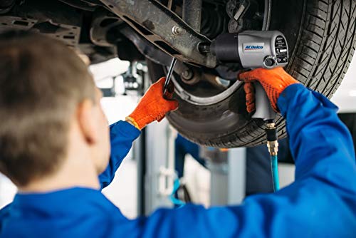 ACDelco ANI405A-NK1 Pneumatic Heavy Duty Twin Hammer ½” 5-Speed Impact Wrench & 3/8” Ratchet Wrench Combo Tool Kit ACDelco Tools