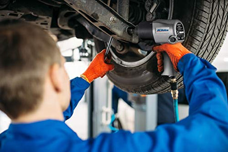 ACDelco ANI405A-NK1 Pneumatic Heavy Duty Twin Hammer ½” 5-Speed Impact Wrench & 3/8” Ratchet Wrench Combo Tool Kit ACDelco Tools