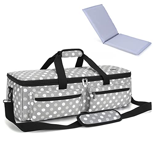 LUXJA Carrying Bag Compatible with Cricut Explore Air and Maker, Tote Bag Compatible with Cricut Explore Air, Silhouette Cameo 4 and Supplies (Bag LUXJA