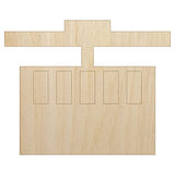 Ski Tram Lift Unfinished Wood Shape Piece Cutout for DIY Craft Projects - 1/8 Inch Thick - 6.25 Inch Size Sniggle Sloth