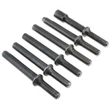 7 Pcs Air Hammer Rivet Bit Set, Dele 0.401 Shank Smoothing Pneumatic Air Rivet Hammer Tools Kit With Spring dele