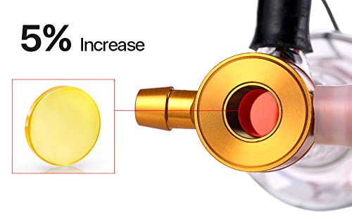 Cloudray 40W Laser Tube 720mm Dia.50mm,CO2 Laser Tube 45W,Cable Preconnected with Coating,40 Watt C02 Laser Tube With Metal Head (CR35 35-45W) - WoodArtSupply