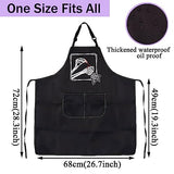 CENWA Nail Technician Aprons Nail Artist Gifts Skeleton Nail Painting Nail Tech Adjustable Apron For Nail Salons Halloween present (nail artist CENWA