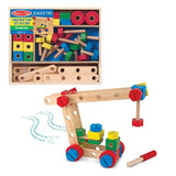 Melissa & Doug Wooden Construction Building Set in a Box (48 pcs) Melissa & Doug