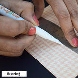 CrafTreat Teflon Pencil Bone Folder and Scoring Tool - Paper Creasing Tool - Paper Scorer for Paper Crafting, Origami, Bookbinding, Scrapbooking - CrafTreat