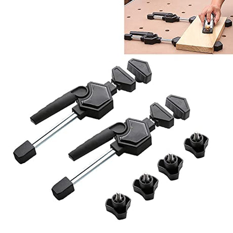 Singring Clamping Elements Workbench Dog Holes Clamp Adjustable Screw Clamp For Woodworking Fixed Hold (19mm) Singring