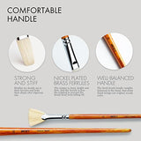 ARTIFY Oil Paint Brushes Set, 15Pcs Professional Natural Chungking Bristle Acrylic Paint Set, Perfect for Oil and Acrylic Painting, Long and Heavy ARTIFY art supplies