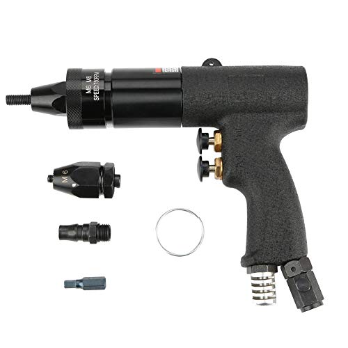 Pneumatic Riveting Gun, Pull Nut Automatic Air Riveter Nut Gun Tool for Metal Plate, Pipe and Manufacturing Industry Riveting (KP-739A) Walfront