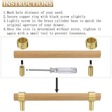 foxwake Natural Wood Kitchen Cabinet Handles 3~5 Inch 12Set Center to Center Adjustable Double Hole Euro Scandi-Modern Dresser Knob, Unfinished DIY foxwake