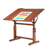 MEEDEN Extra Large Wood Drafting Table, 30" x 42" Artist Drawing Table Desk, Craft Table with Height Adjustable, Enlarge Tilting Tabletop, Art Desk MEEDEN