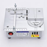 NovelLife Mini Hobby Table Saw Handmade Woodworking Bench Saw DIY Model Crafts Cutting Tool with Adjustable Power Supply 63mm HSS Circular Saw Blade NovelLife