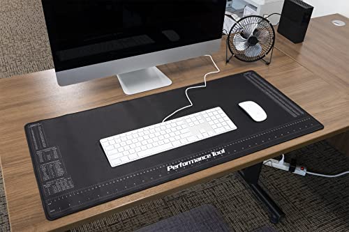 Performance Tool W88977 Neoprene Mat with Ruler and Reference Charts, Chemical Resistant, 16-Inch x 35.75-Inch, Protects Work Surface from Solvents Performance Tool