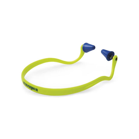 Sellstrom Reusable Banded Ear Plugs, Hearing Protection for Work, 25dB NRR, Hi-Viz Green/Blue, S23430, 1 Count (Pack of 1) Sellstrom
